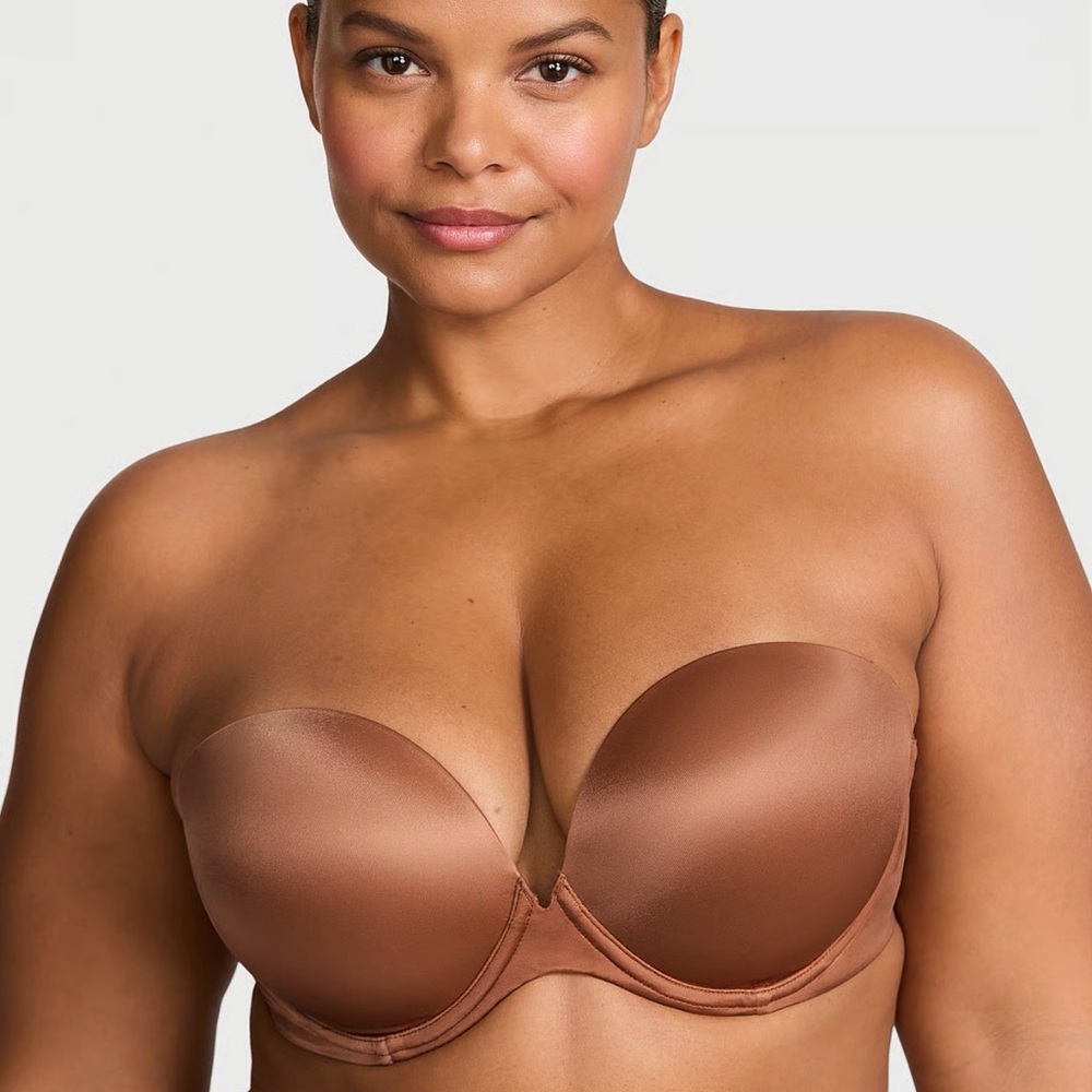 Very Sexy Push-Up Strapless Bra RED 34 DD